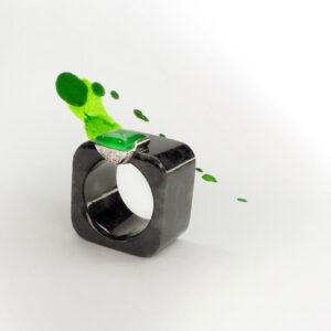 Darkly Sparkling (Black and Green)