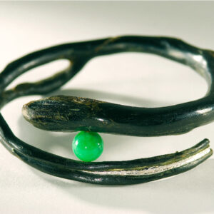Darkly Sparkling (Green Jadeite Bracelet )